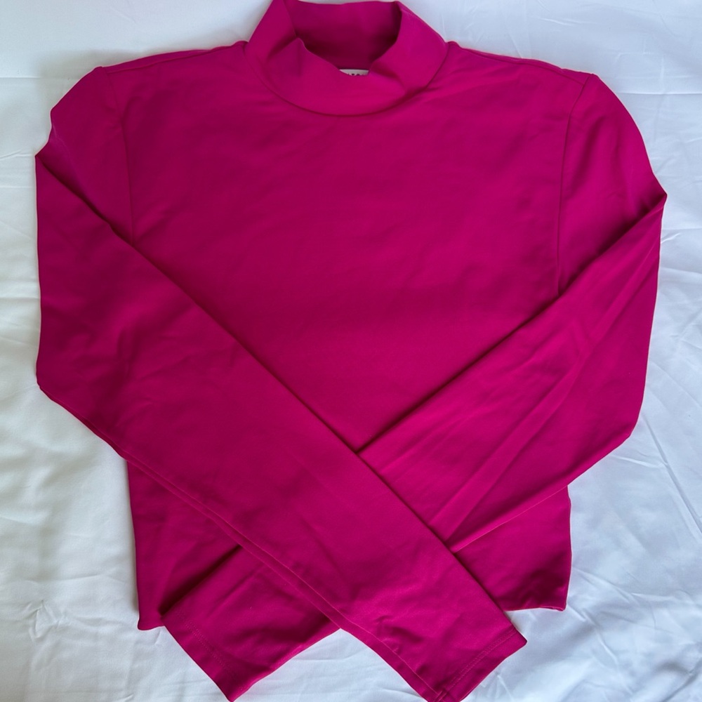 Babaton Pink High-Neck Top